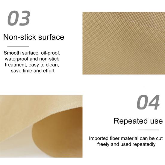 2 Stücke Küche Hitzebeständige Ofen Backmatte Blatt Antihaft-Gebäck Pad Tuch