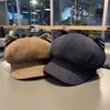 Cat-ear Octagonal Hat for Women, Versatile for Autumn and Winter, Makes the Face Look Smaller, Artistic Newsboy Beret