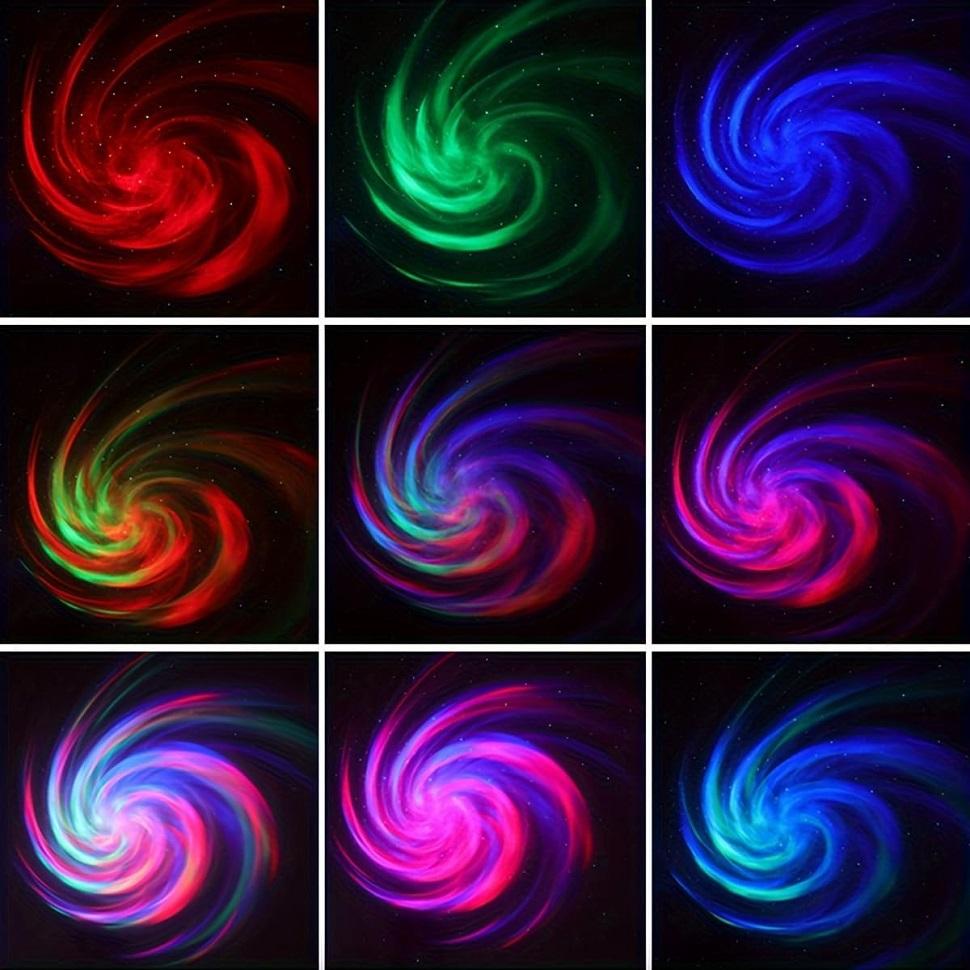 1PC LED Galaxy Projector Light Colorful Galaxy Sky Projector Bedroom Night Light Kids Room Decoration Party Decoration