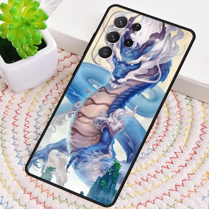 Asian Chinese Dragon soft Phone Case for Samsung Galaxy note 10 pro S26 Ultra S23 S24 FE S25 S21 S22 PLUS shockproof Cove