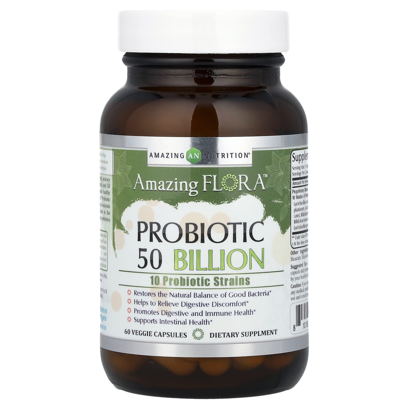 

Amazing Flora™, Probiotic, 50 Billion, 60 Veggie Caps