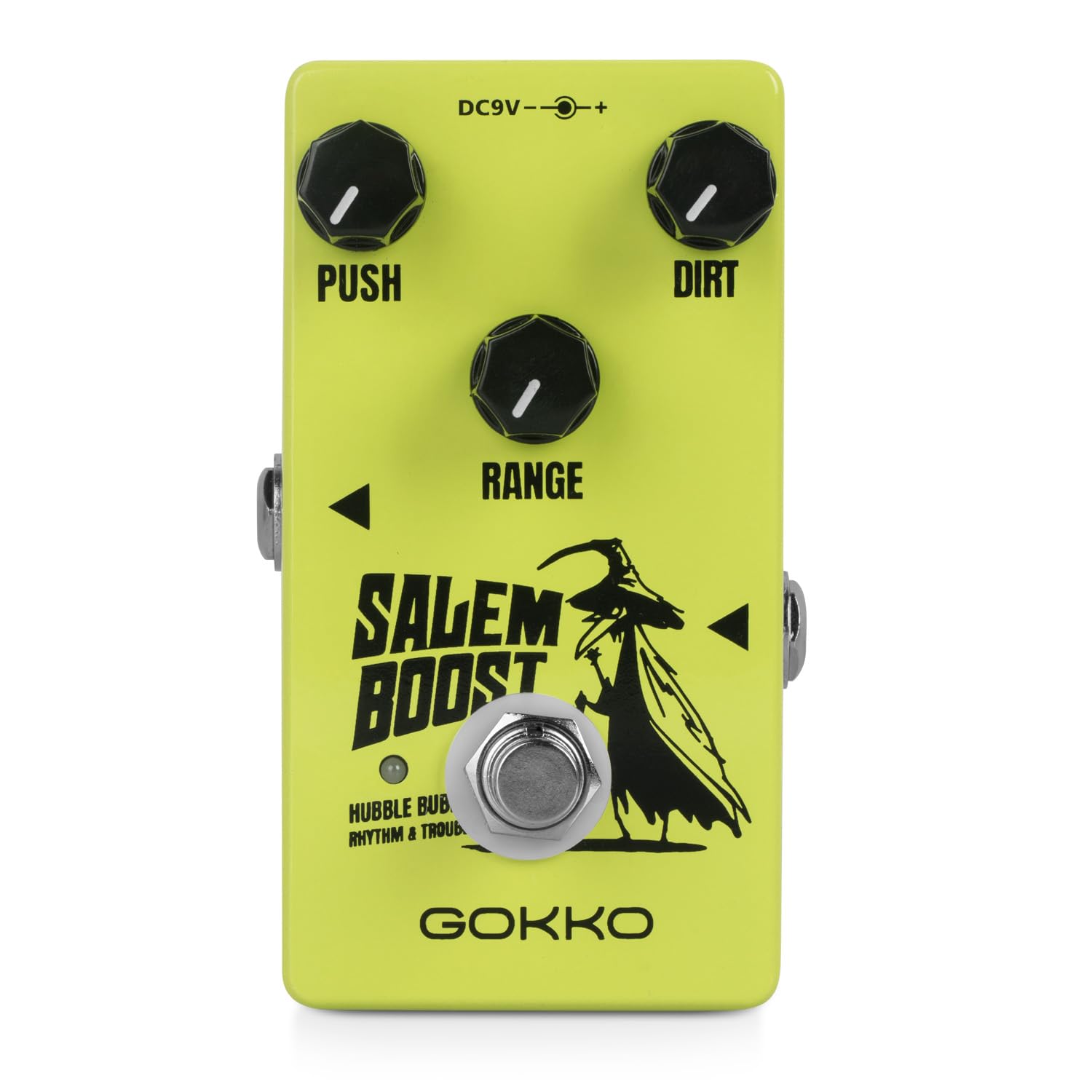 Salem Boost GK-60 Педаль гитарных эффектов – Усилитель высоких частот и чистый гейн для электрогитары – Овердрайв-педаль в винтажном стиле Rangemaster