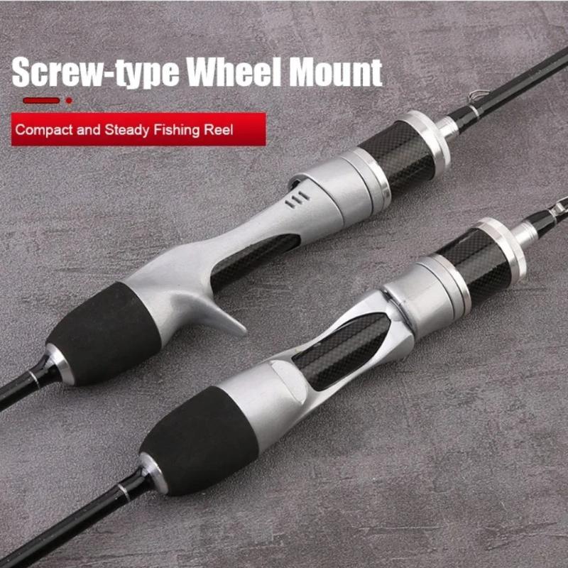 Quick-Adjust Lure Rod Small Bait Finesse System UL Spinning Casting Fishing Rod Carbon Fiber Ultralight 2 Pieces 1.68-1.8m 1-8g For Trout Fishing Rod