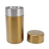 Tea Canister Gold 304 Stainless Steel Sealed Damp Proof Coffee Sugar Tea Leaf Jar