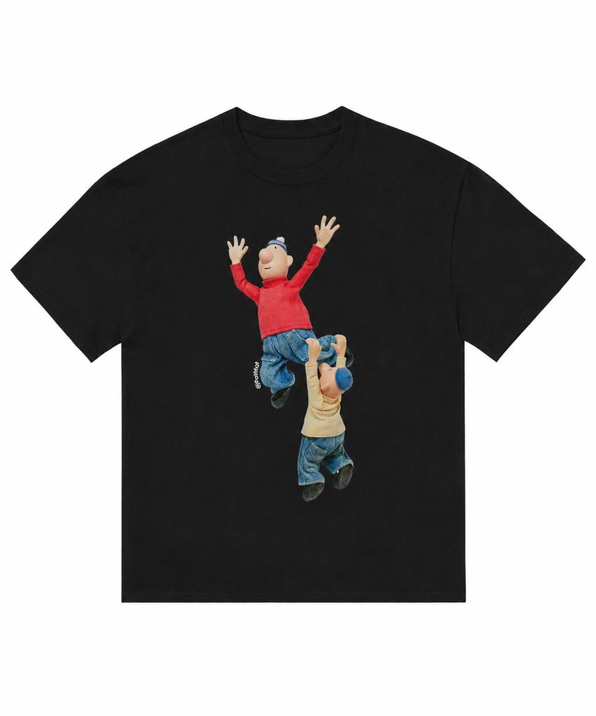 Pat & Mat Manga Graphic T-shirt Vintage Washed Retro Anime Men's and Women's Crew Neck Polyester Short Sleeve Tee Tops Hot Sale