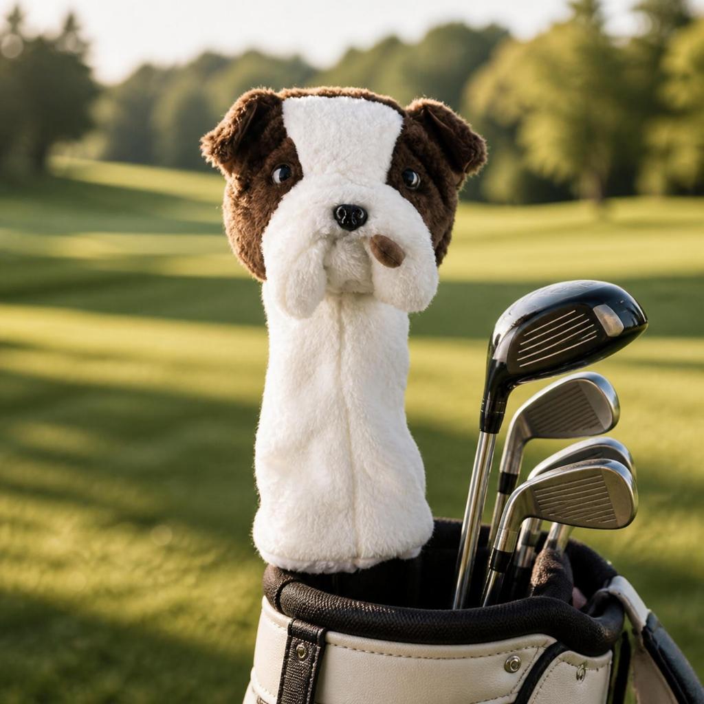 Dog Golf Headcover Soft Club Head Cover Unique for Golfers