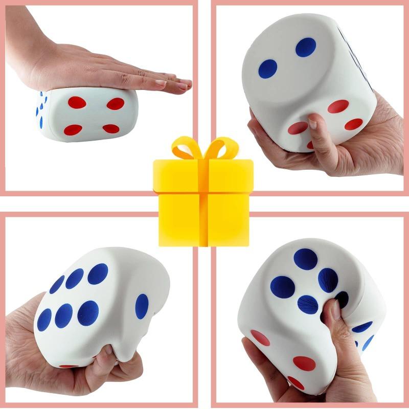 1Pcs Novelty 7Cmx7Cm 6 Sided Large Foam Colorful Dice S Game  For Reduce Squeeze Anxiety Stress Relieve Anxiety