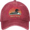 Stupid Canadian Wolf Bird Cap for Women Funny Loon Humor Mens Hats