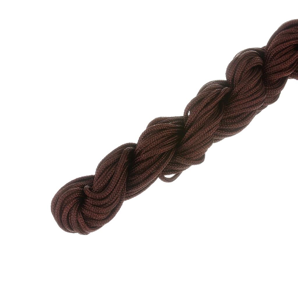 1/1.5mm Multicolor Nylon Cord Chinese Knot Thread Braided String for Jewelry Making Bracelet Tassels Beading Thread Supplies