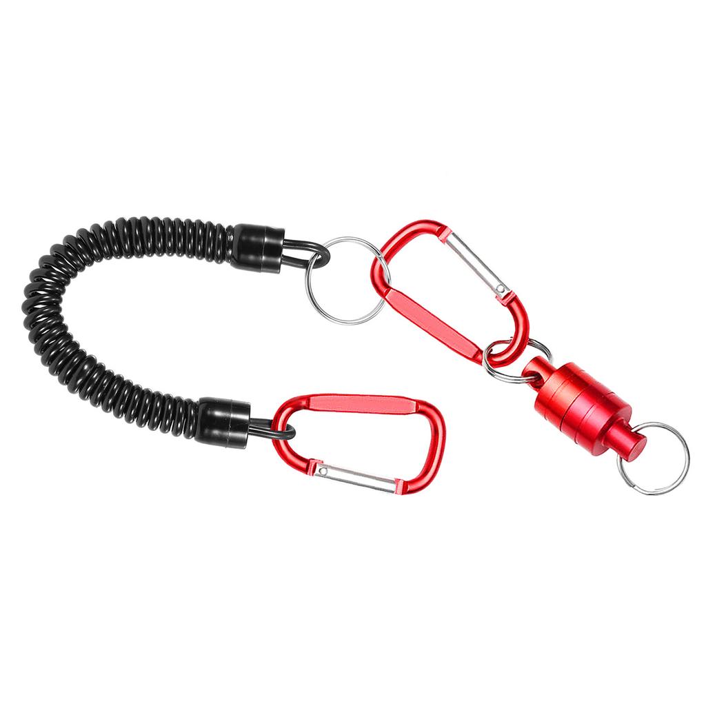 Magnet Fishing Magnetic Net Release Hanging Holder Lanyard Clip Carabiner Buckle Fly Fishing Hanging Holder Lanyard Clip