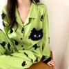Herfst Dames Pyjama Set Lange Mouw Broek Tweedelig Pyjama sets Mode Satijn Dames Casual Jeugd Meisjes Huiskleding Pijamas