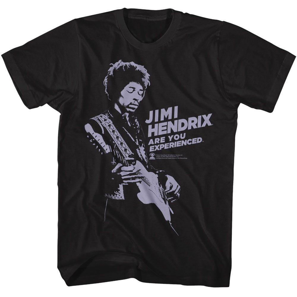 Men s Jimi Hendrix Jimi Hendrix Guitar Shadow T-shirt Small Black L