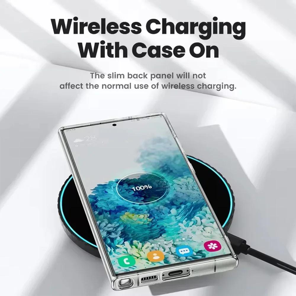 Simple Phone Case for Samsung S24 S23 S22 S21 Plus S25Ultra Clear Case for S23 S21 FE Transparent Soft TPU Protective Cover