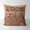 Cute Kapibara Capybara Cartoon Two-dimensional Pillowcase Children's Bedroom Sofa Cushion Cover Nap Pillow Cover