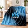 Olympique Lyonnais FC Printed Flannel Blanket Warm Comfort Bed Throw For Indoor Home Decoration