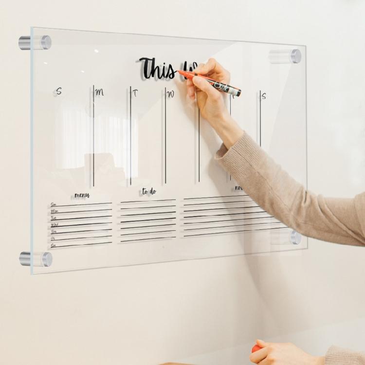 Acrylic Dry Erase Calendar Board To Do List Whiteboard for Wall Decorative