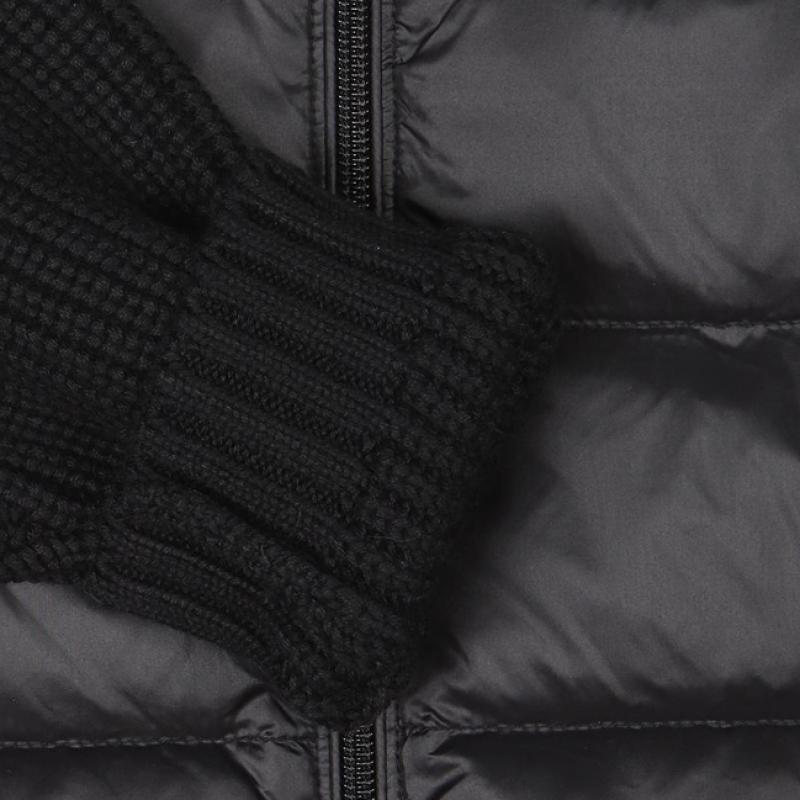 [hedges Kids] Knit Color Duck Down Padding Black  Huw11jp01m Bk 