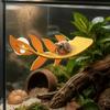 PLA Lizard Habitat Leaf Suction Cups Basking Rest Terrace  Reptile Basking Area