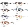 Popular Vintage Steampunk Flip Up Sunglasses Retro Rivets Small Round Sun Glasses Double-layer Flip Lens Punk Eyeglasses UV400