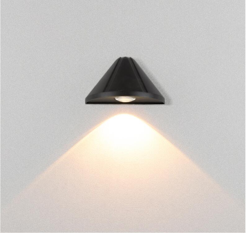 Waterproof 5W AC85-265V Surface Mounted LED Wall Light Simple Round Wall Lamps Living Room Porch Outdoor