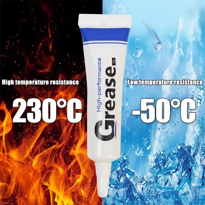 1-10 buc. Echipament de grăsime lubrifiant siliconic de calitate alimentară, rezistent la apă, supape de viteză pentru mașină, reparații lanțuri, unelte cu litiu, întreținere