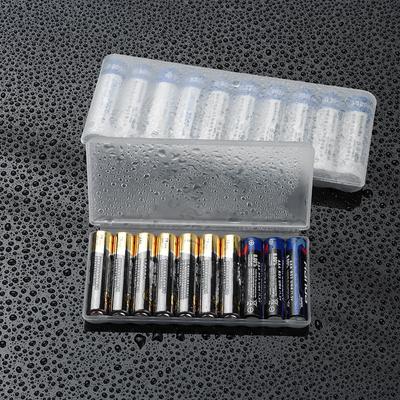 Dla AAA/AA/18650 10 Gniazd Pudełko do Przechowywania Baterii Przezroczyste Twarde Plastikowe Etui Organizer na Baterie Wodoodporny Pojemnik Akcesoria