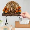 Wooden Flat Decoration, Key Holder Hook, Wall Mounted Home Decoration