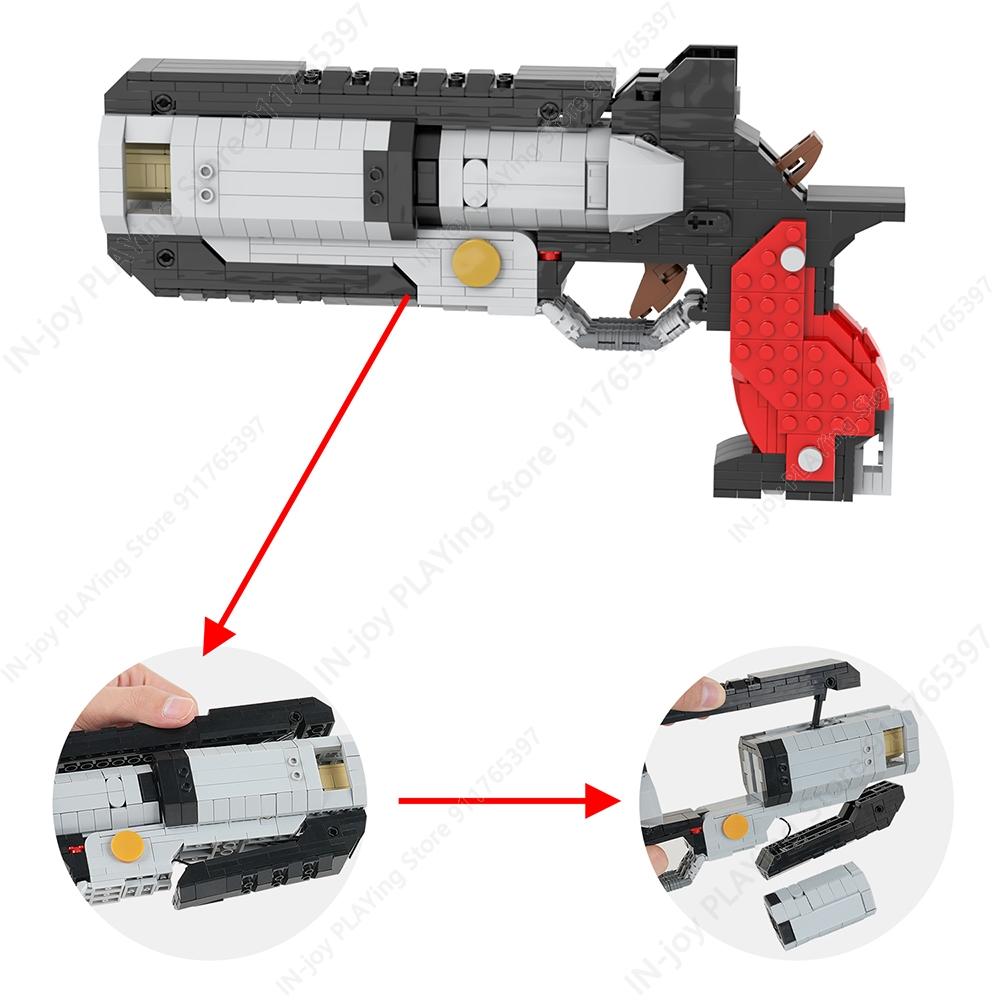 MOOXI Movie Game Scene Spaceship Gun Vehicle Model MOC Brick DIY Assembled Building Blocks Collection Toy Children Birthday Gift
