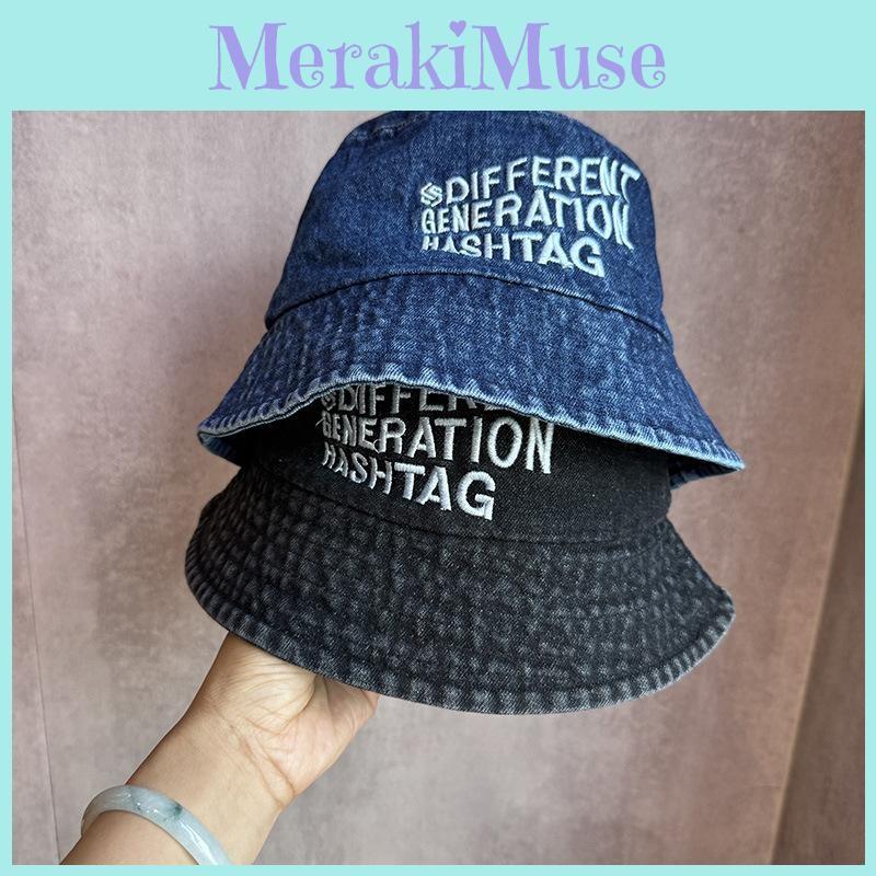Letter Different Generation Hashtag Embroidered Fisherman Hat Outdoor Activities