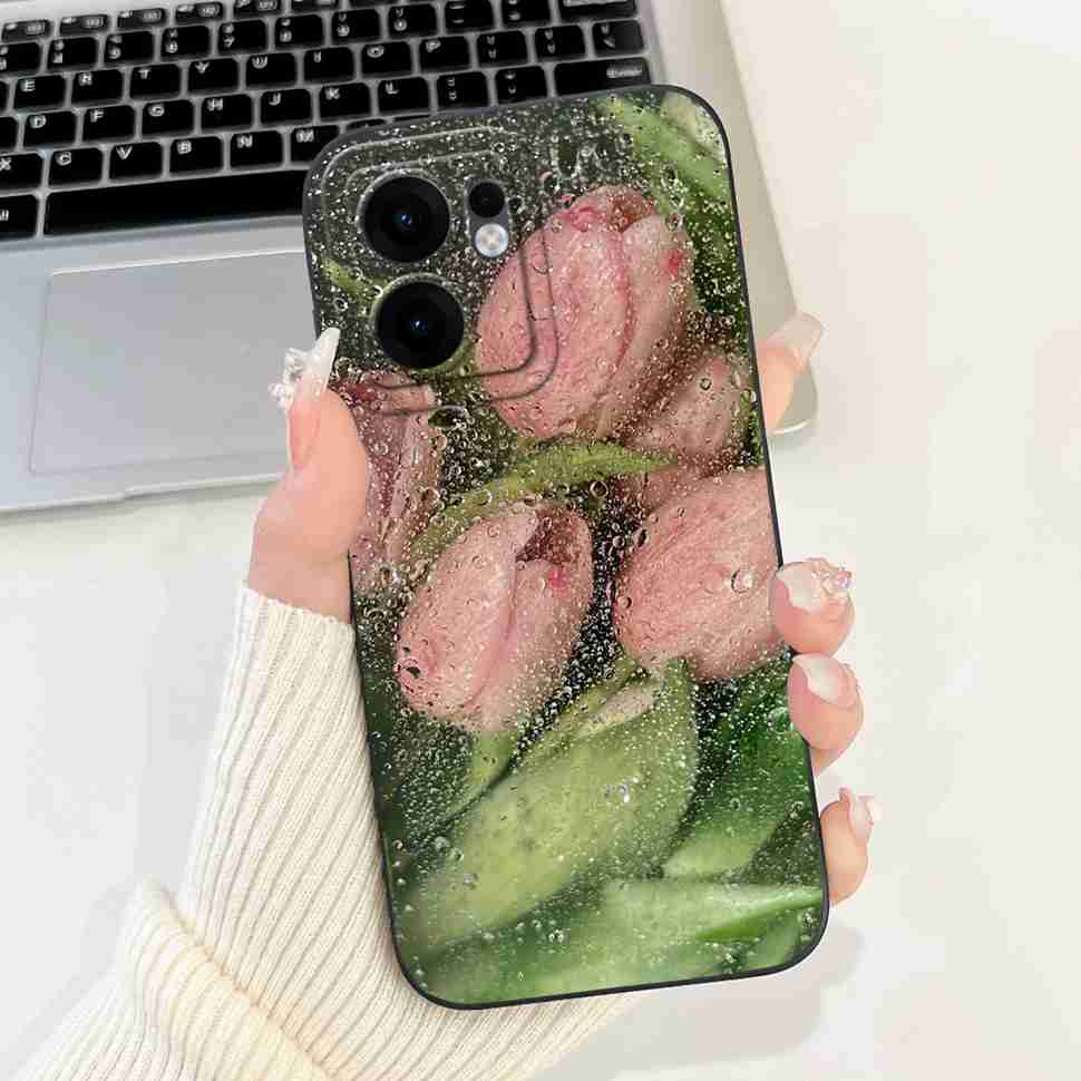 Flower Rabbit Case For OPPO Reno 13F 4G 5G Silicone Soft Cover For OPPO Reno13 F Reno13F 5G CPH2699 2025 Fundas Capas