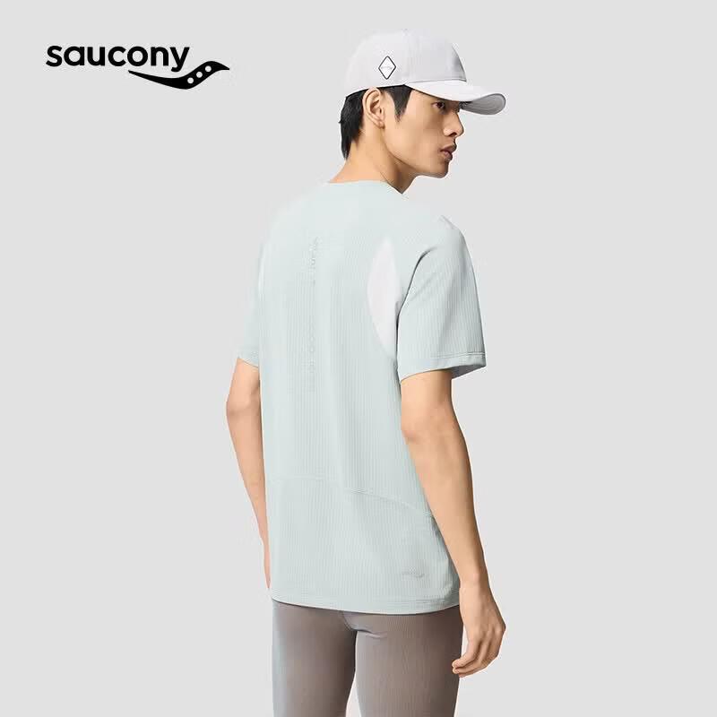 Saucony Men's Lightweight Jacquard Quick-Dry T-Shirt