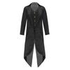 Costume Steampunk médiéval pour enfants garçons et filles, manteau d'Halloween, veste victorienne, faux manteau deux pièces