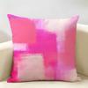 Vintagepink Bstract Pattern Cushion Cover Natural Linen Organic Fabric Double-Sided Printing Breathable Perfect For Home Decor