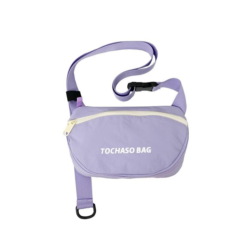 Childrens Casual Canvas Letter Shoulder Bag For Kindergarten Kids With Loadreducing Design фиолетовый