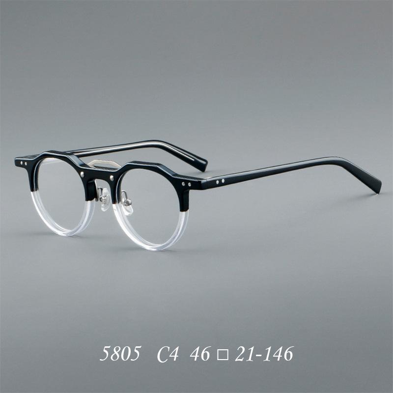Blaulichtfilter Mann Runde Lesebrille Luxusmarke Designer Kleine Ovale Grüne Brille Ultraleichte Acetatrahmen okulary