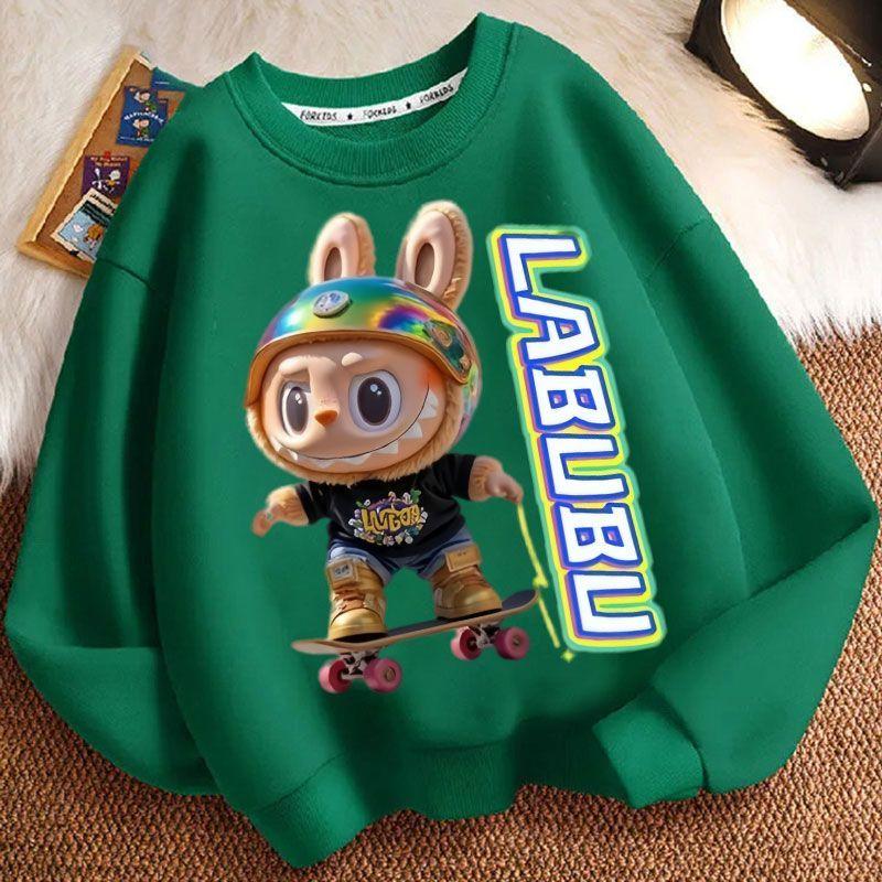 Children's Casual Round-neck Hoodies, Cute Long-sleeved Hoodies for Boys and Girls In Spring and Autumn