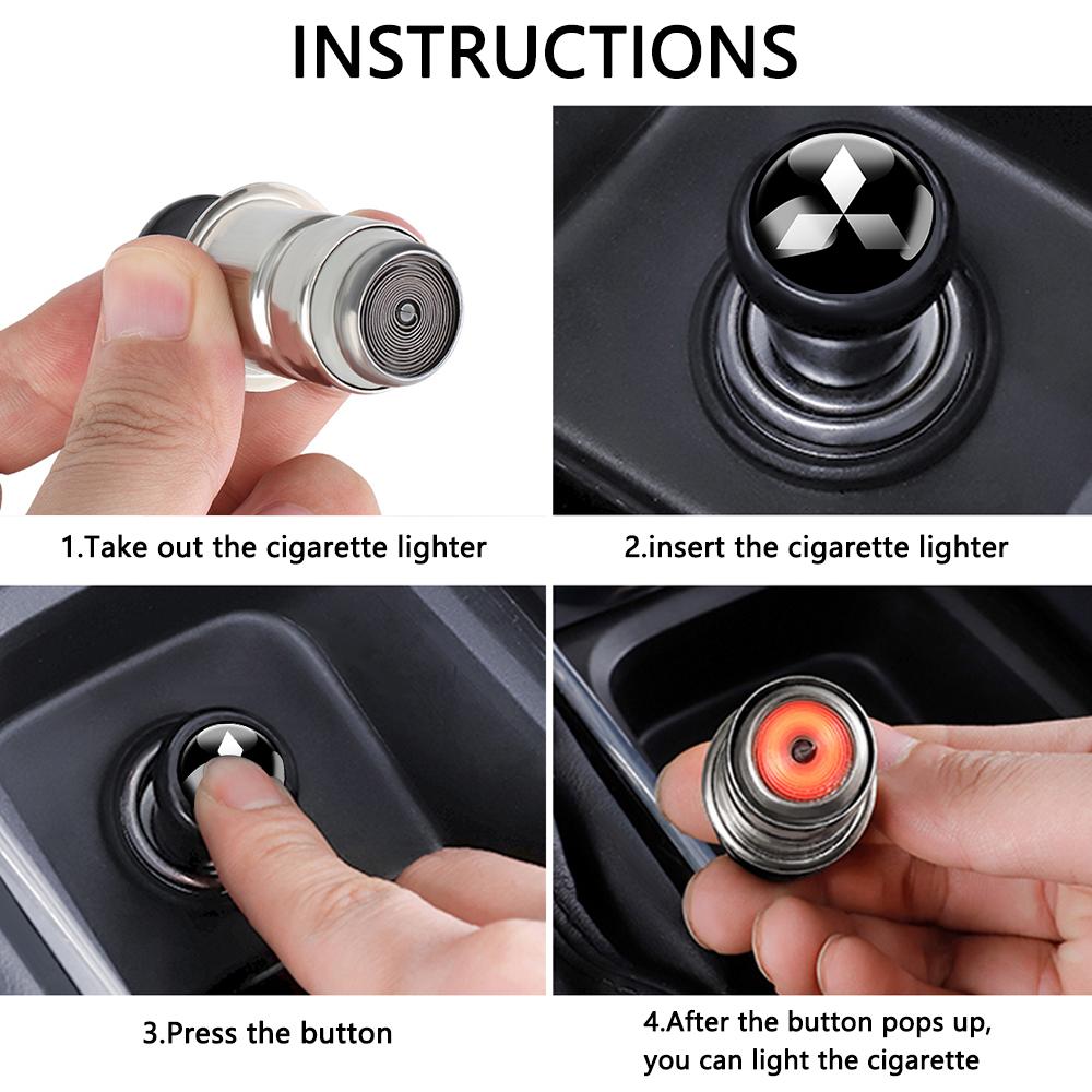 gjbf4 Car Styling Cigarette Lighter Power Socket Plug Interior Accessories Auto Styling For Mitsubishi Lancer Outlander Pajero L200 EX