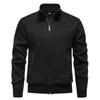 Winter Men's Sweater Knitted Jacket Men's Cardigan Stand Collar Slim Fit