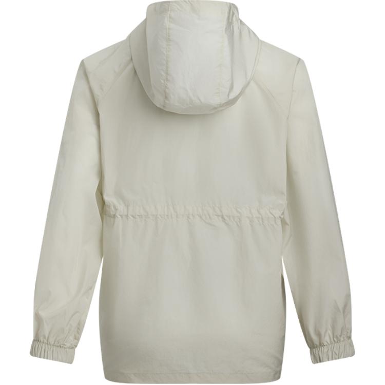 Under Armour Crinkle Woven Loose Comfortable Casual Versatile Jacket Women Jacket Mink-White Gray 6005994-273