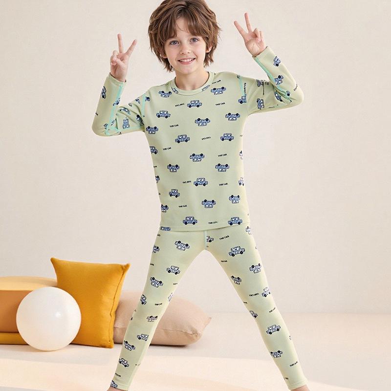 Varmt pyjamasset för barn - Pojkar & Flickor Byxor och Topp