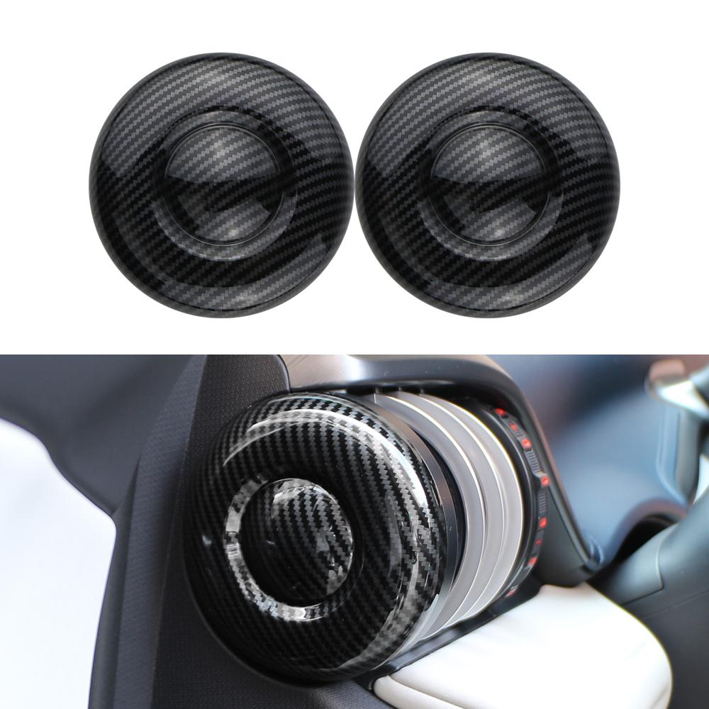 

2 шт. Накладки на дефлекторы для BYD ATTO 3 2022-2024, наклейки для модификации интерьера, наклейки для внутренней отделки под имитацию карбонового волокна