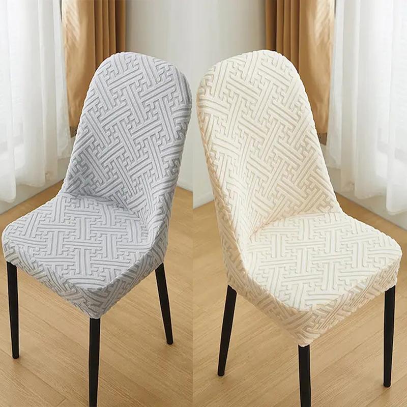 1Pcs Seat Slipcovers For Dining Room Home Decor Thickened Curved Backrest Chair Cover Special-shaped Cover Cushion Cover
