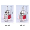 10pcs 3/6 Pin Mini Switches MTS-102 103 MTS-202 203 Toggle Switch ON-OFF-ON Micro Switch with Solder Terminal Waterproof Cap Switches Oil Pressure 6