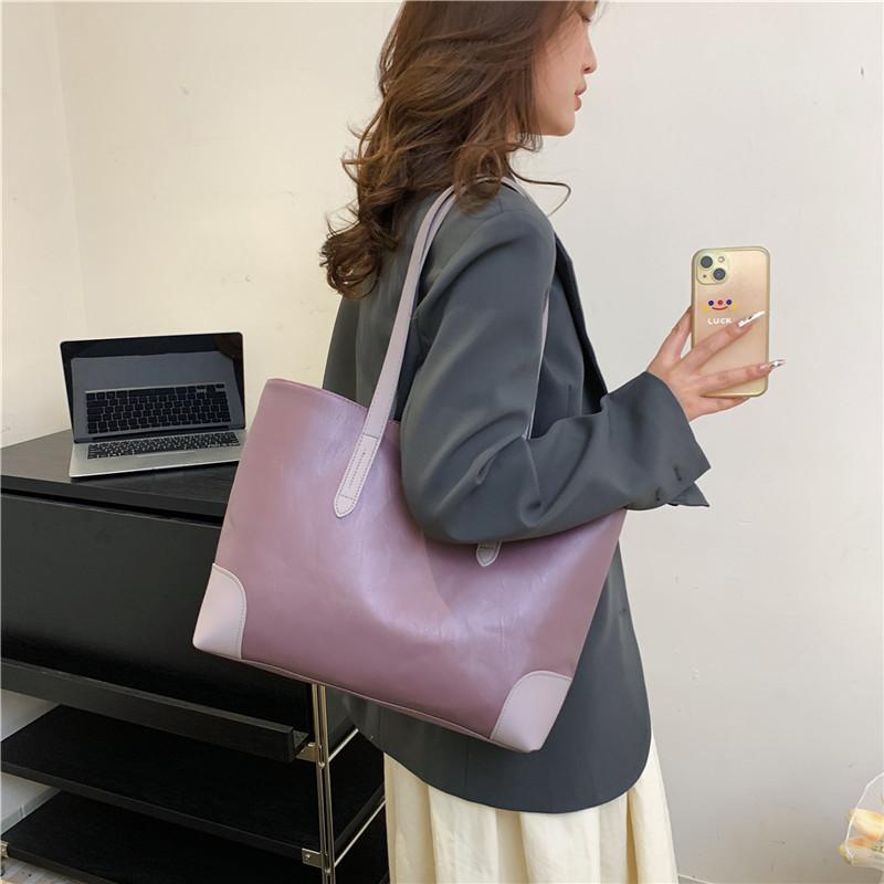 New High-end Tote Bag Women's 2025 Large-capacity Popular Autumn Commuter Bag Fashionable Shoulder Bag