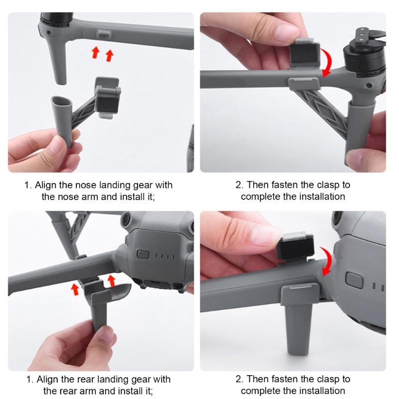 Foldable Landing Gear Leg for Air 3 Drones Accessories Quick Release Height Extender Protector Holder Chassis Replacement