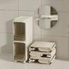Mobile Foldable Bathroom Gap Cabinet - Waterproof Dustproof Storage Shelf Essential Kitchen Home Toilet Organizer Container