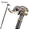 Golden Black Elephant Handle Luxury Pattern Walking Stick Party Fashion Elegant Walking Stick Decorative Cane Knob Crosier 90cm