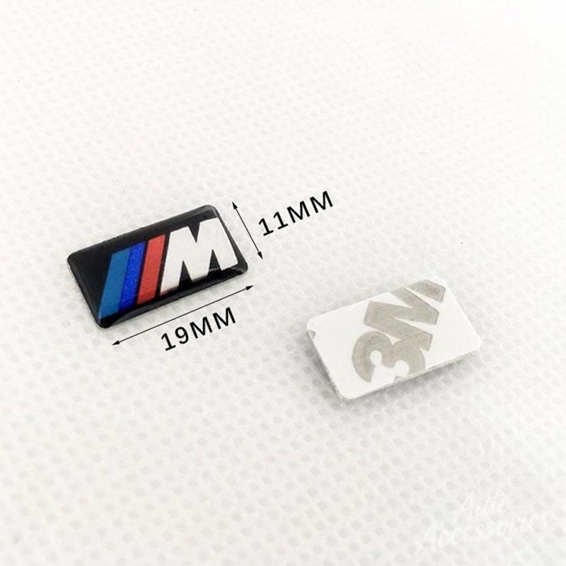 16/17/19mm Car Steering Wheel Decor Stickers Center Hub Cap Emblem DIY Decal Ornament Accessories For BMW M Performance X3 X5 X7