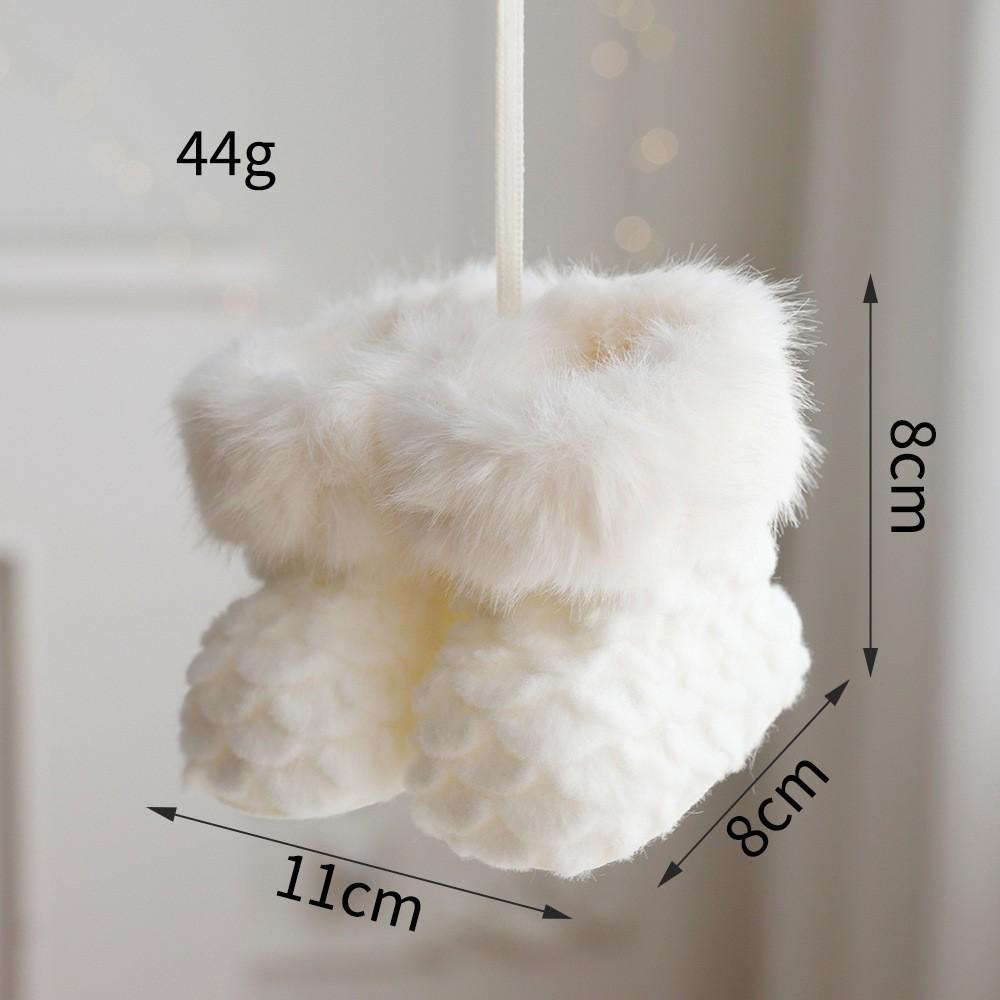 Red Fabric Small Boots Pendant Christmas Ornament Christmas Eve Gift Christmas Tree Car Pendant Decoration