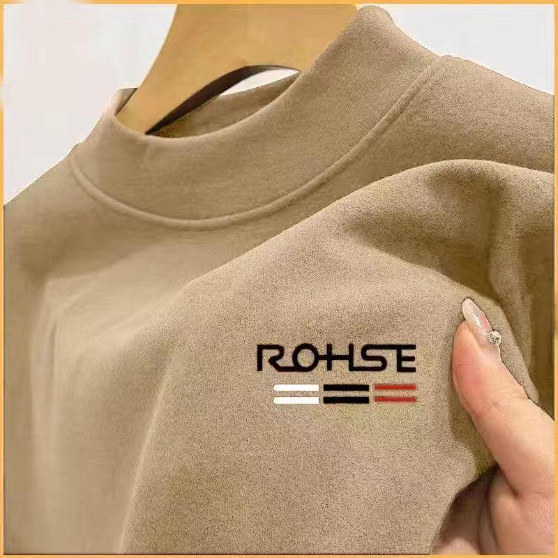 

Мужская двухсторонняя бархатная толстовка с высоким воротом - термобазовый слой с длинным рукавом для осени и зимы 2XL